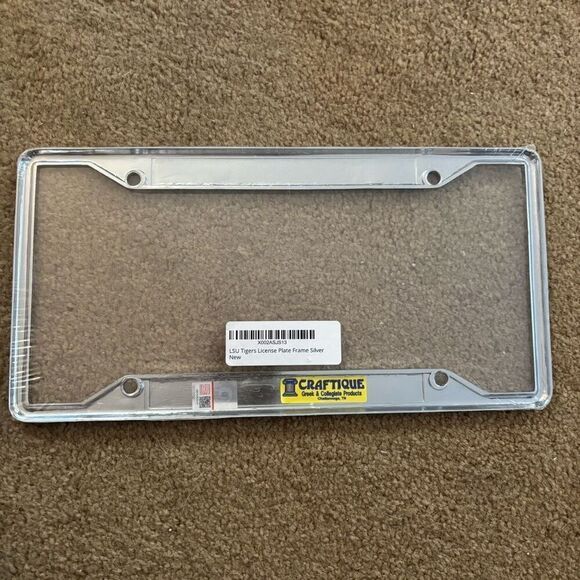 Louisiana State University LSU Tigers License Plate Frame *New* - Picture 3 of 4